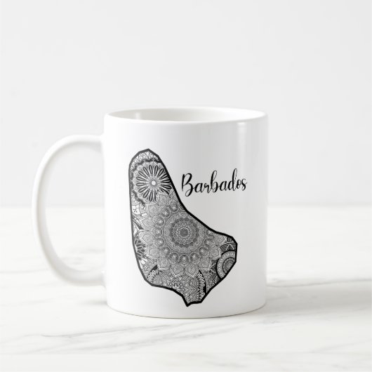 Barbados MandaLa Karte Kaffeetasse (Links)