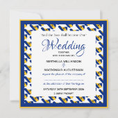 BARBADOS MAP Patriotic Custom Square Wedding Einladung (Vorderseite)