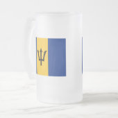 Barbados Mattglas Bierglas (Vorderseite Links)