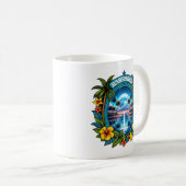 Barbados Moonlit Karibik Night Kaffeetasse (VorderseiteRechts)