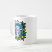 Barbados Moonlit Karibik Night Kaffeetasse (Vorderseite Links)