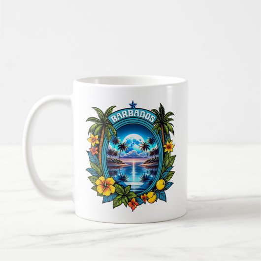 Barbados Moonlit Karibik Night Kaffeetasse (Links)