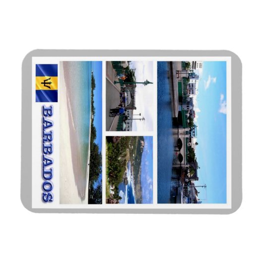 Barbados - Mosaik - Magnet (Horizontal)