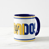 Barbados Nationalflagge Patriotischer Kaffee Tasse (VorderseiteRechts)