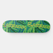 Barbados Nationalstolz Wordcloud Skateboard (Horizontal)