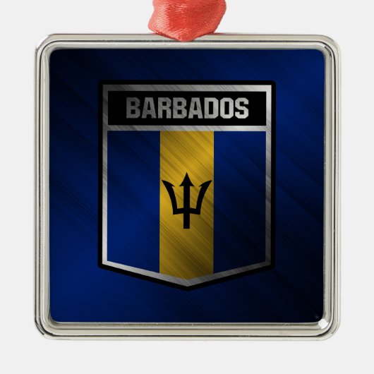 Barbados Ornament Aus Metall (Vorne)