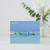 Barbados Ozean Boote Postkarte (Stehend Vorderseite)