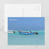 Barbados Ozean Boote Postkarte (Vorne/Hinten)