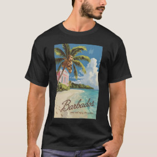 Barbados Painterly Travel Art Vintag T-Shirt