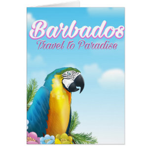 Barbados-Papageienreiseplakat
