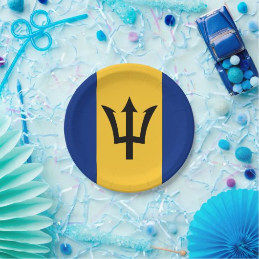 Barbados-Papierplatte Pappteller (Party)