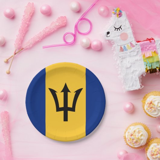 Barbados-Papierplatte Pappteller (Party)