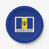 Barbados Pappteller (Vorderseite)