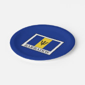 Barbados Pappteller (Schrägansicht)