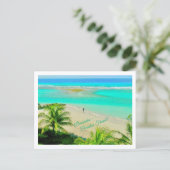 BARBADOS--PARADIES GEFUNDEN! WUNDERSCHÖNE STRANDSZ POSTKARTE (Stehend Vorderseite)