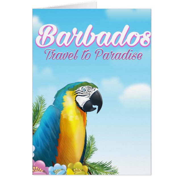 Barbados Parrot Reiseplakat (Vorne)