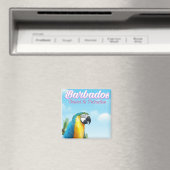 Barbados Parrot Reiseplakat Magnet (In Situ (Geschirrspüler))