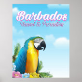 Barbados Parrot Reiseplakat Poster (Vorne)