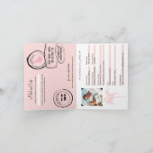 Barbados Passport Hochzeit Einladung (Innenseite)