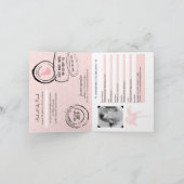 Barbados Passport zum Geburtstag Einladung (Innenseite)