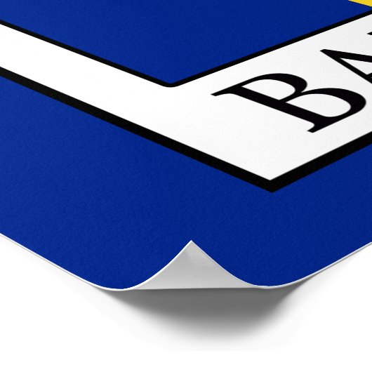 Barbados Poster (Ecke)