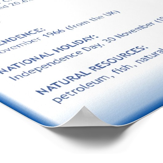 Barbados Poster (Ecke)