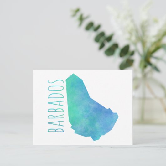 Barbados Postkarte (Stehend Vorderseite)