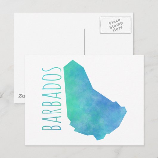 Barbados Postkarte (Vorne/Hinten)