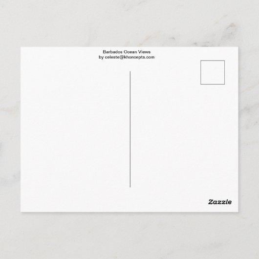 Barbados Postkarte (Rückseite)