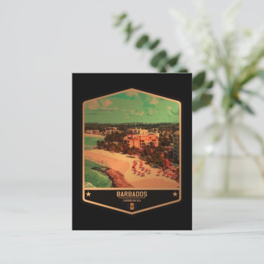 Barbados Postkarte (Stehend Vorderseite)
