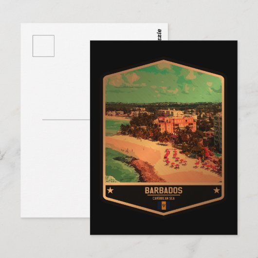 Barbados Postkarte (Vorne/Hinten)