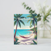 Barbados Postkarte (Stehend Vorderseite)