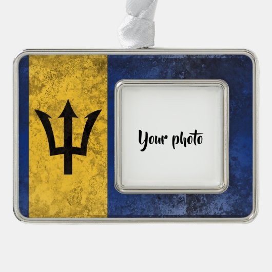 Barbados Rahmen-Ornament Silber (Vorderseite)