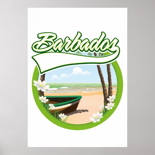 Barbados Reise Logo Poster (Vorne)