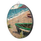 Barbados Reiseplakat Dartscheibe (Vorderseite rechts)