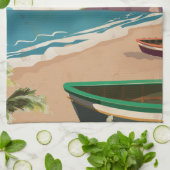 Barbados Reiseplakat Handtuch (Gefaltet)