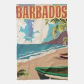 Barbados Reiseplakat Handtuch (Vertikal)