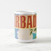 Barbados Reiseplakat Kaffeetasse (Mittel)