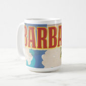 Barbados Reiseplakat Kaffeetasse (Vorderseite Links)