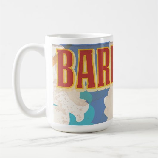 Barbados Reiseplakat Kaffeetasse (Links)