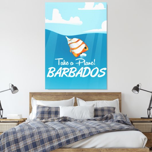 Barbados Reiseplakat Leinwanddruck (Insitu (Schlafzimmer))