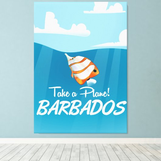 Barbados Reiseplakat Leinwanddruck (Insitu (Holzboden))