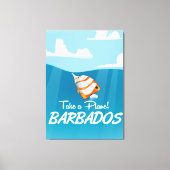 Barbados Reiseplakat Leinwanddruck (Vorderseite)