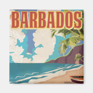Barbados Reiseplakat Magnet