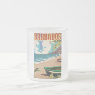 Barbados Reiseplakat Mattglastasse