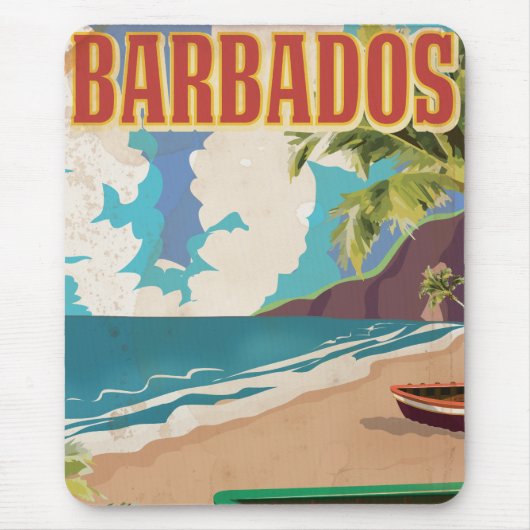 Barbados Reiseplakat Mousepad (Vorne)