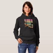 Barbados Retro Beach Vacation Graphics Barbados Su Hoodie (Vorne ganz)