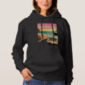 Barbados Retro Beach Vacation Graphics Barbados Su Hoodie (Vorderseite)