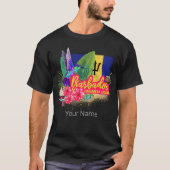 Barbados Retro Karibik Vintage Insel Souvenir T-Shirt (Vorderseite)