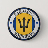 Barbados Round Emblem Button (Vorderseite)